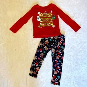 Children’s Place Christmas Shirt and Pants Bundle